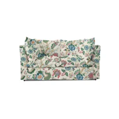 Coco 2 seater sofa with Knife Edge cushion in Kitty Spring Green - Hand Made in USA