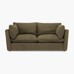 Cocobella 2.5 Seater Sofa in Beatrice Olive - Hand Made in USA